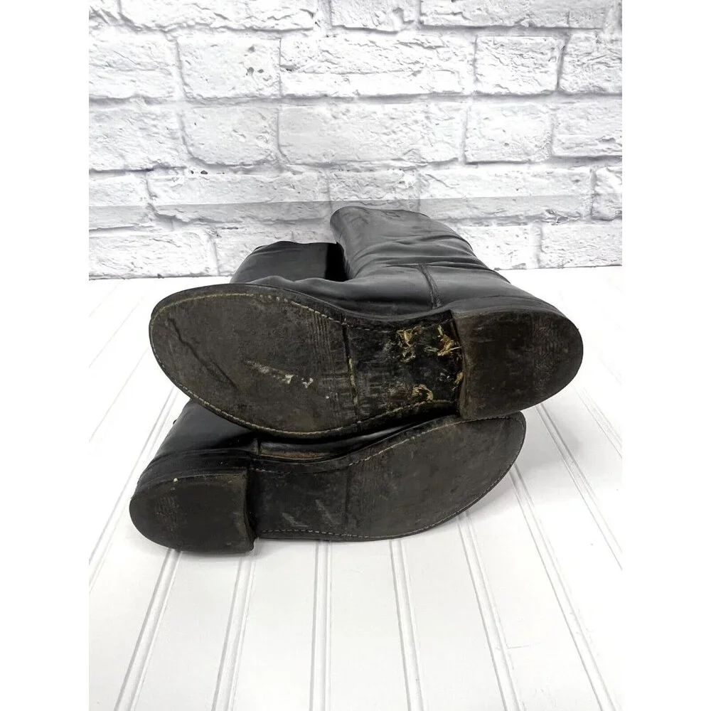 EISERS Women's Black "Last" Leather Ridding Boots US 8 - Picture 8 of 9